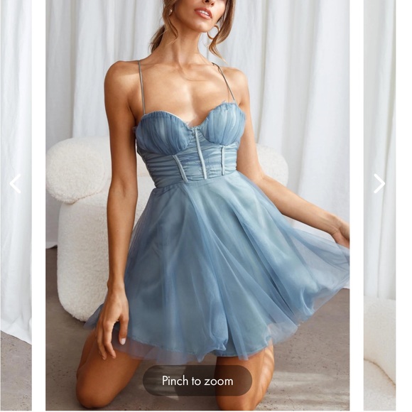 Selfie Leslie Dresses & Skirts - Selfie Leslie CHIFFON MINI PARTY DRESS in XS SAGE
